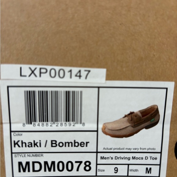 Twisted X Khaki Men’s Driving Moc D Toe - Picture 3 of 5